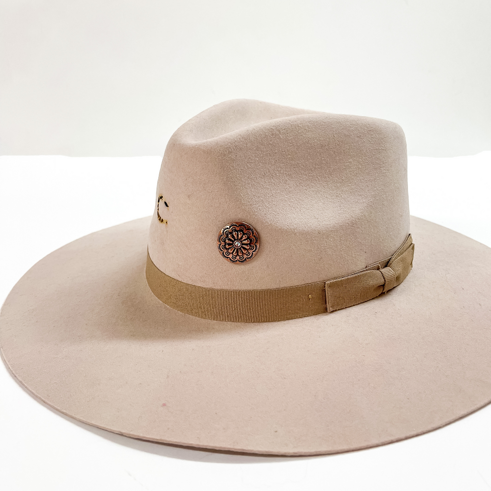 Copper Tone Engraved Concho Hat Pin - Giddy Up Glamour Boutique