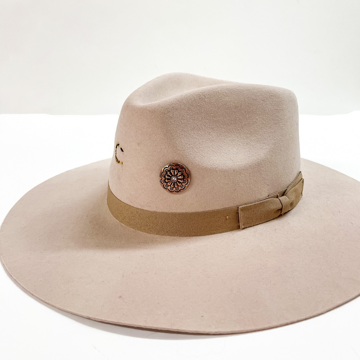 Copper Tone Engraved Concho Hat Pin - Giddy Up Glamour Boutique