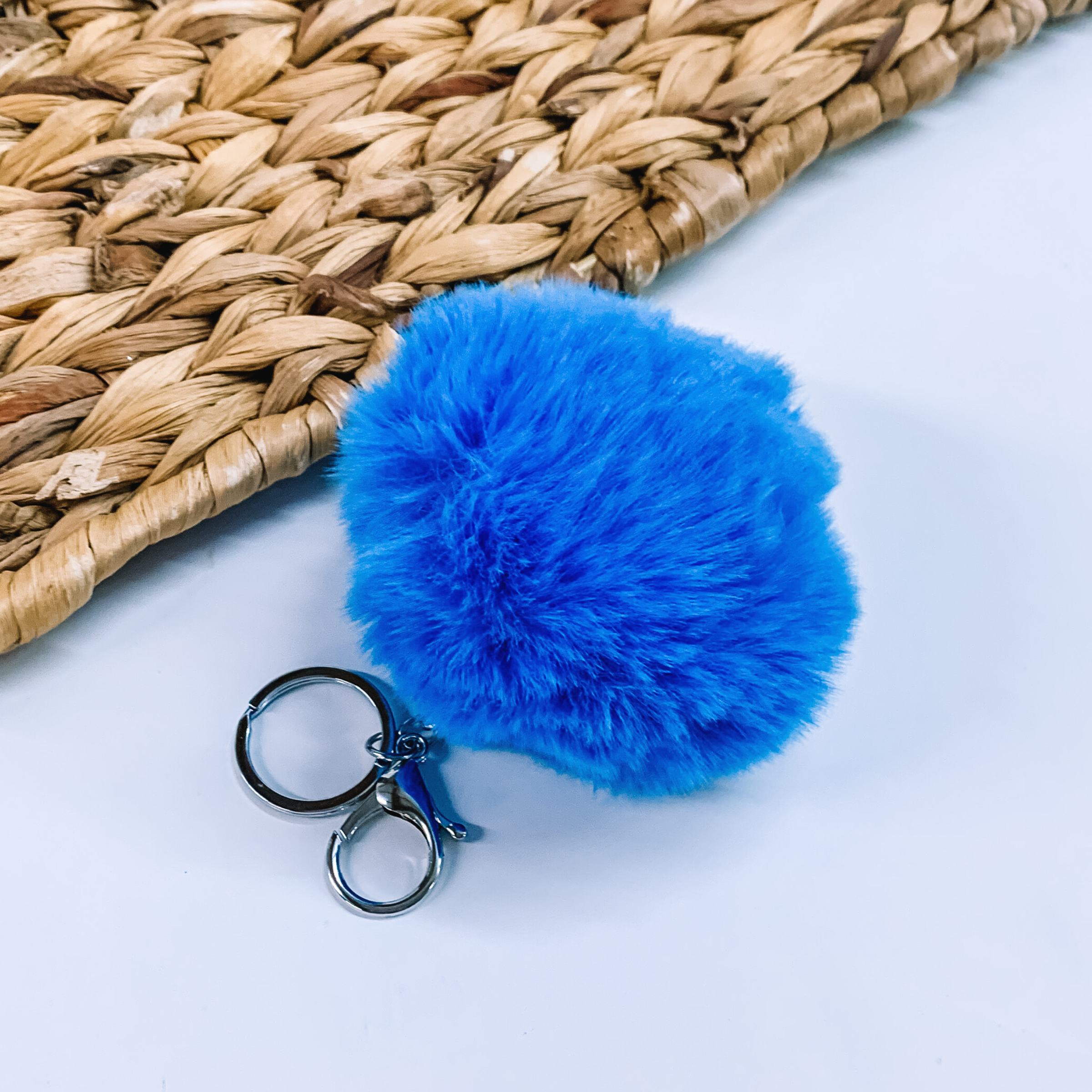 Buy 3 for $10 | Large Puff Ball Keychains - Giddy Up Glamour Boutique