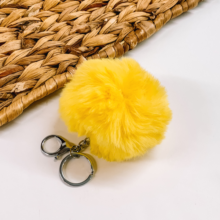 Buy 3 for $10 | Large Puff Ball Keychains - Giddy Up Glamour Boutique