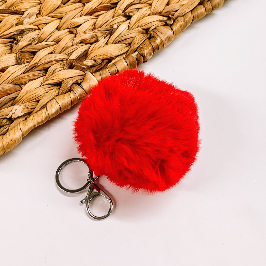 Buy 3 for $10 | Large Puff Ball Keychains - Giddy Up Glamour Boutique