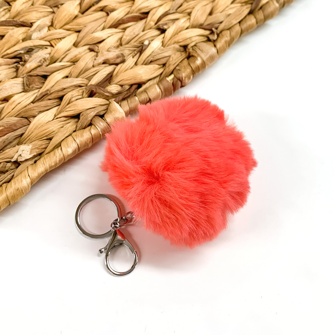 Buy 3 for $10 | Large Puff Ball Keychains - Giddy Up Glamour Boutique