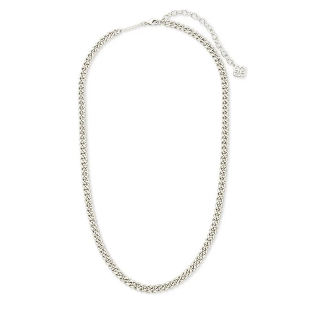 Kendra Scott | Ace Chain Necklace in Silver - Giddy Up Glamour Boutique