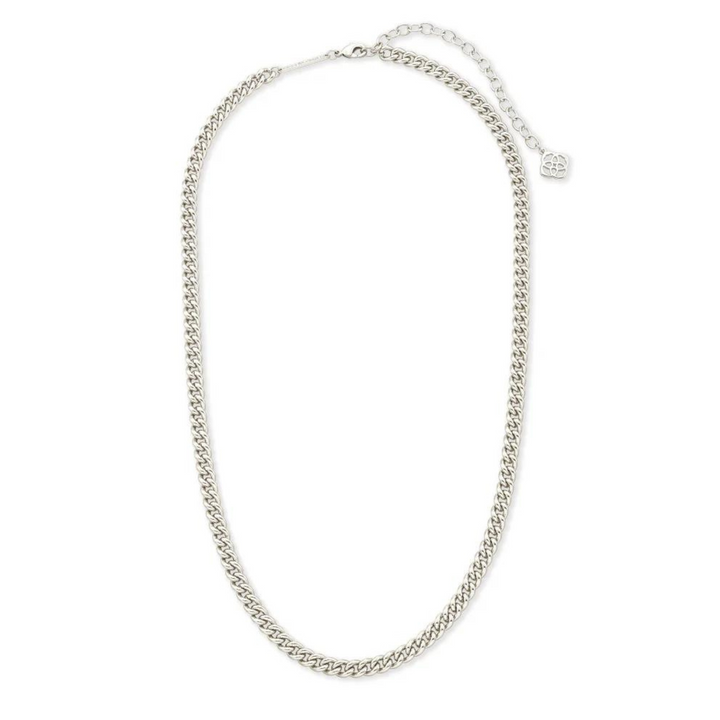 Kendra Scott | Ace Chain Necklace in Silver - Giddy Up Glamour Boutique