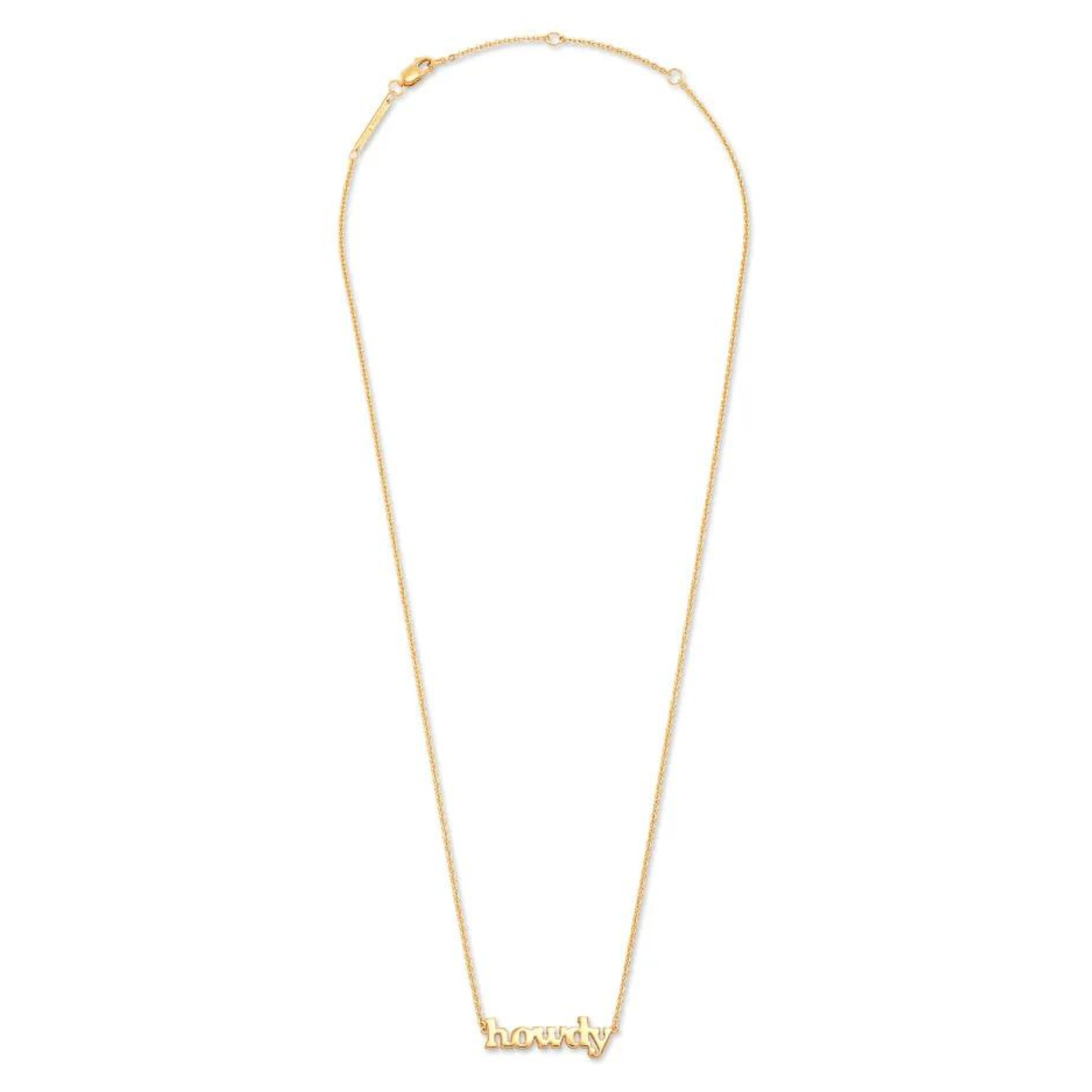 Kendra Scott | Howdy Pendant Necklace in 14k Gold Yellow Gold Vermeil