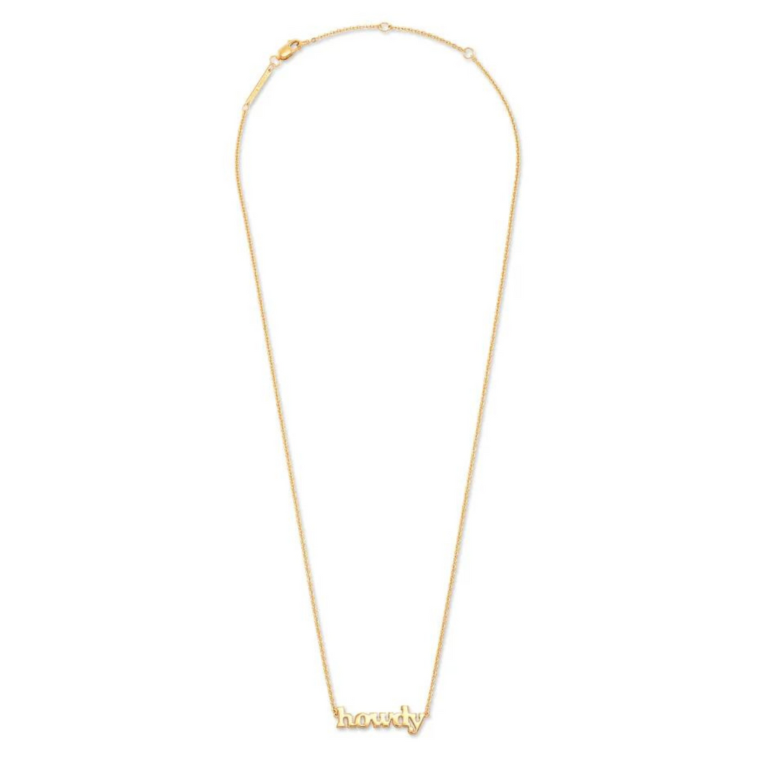 Kendra Scott | Howdy Pendant Necklace in 18k Gold Yellow Gold Vermeil - Giddy Up Glamour Boutique