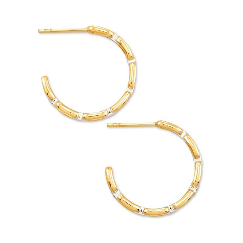 Kendra Scott | Wren Hoop Earrings in Mixed Metal - Giddy Up Glamour Boutique