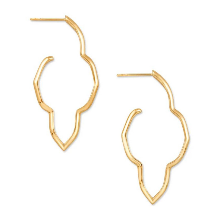 Kendra Scott | Darla Hoop Earrings in 18k Yellow Gold Vermeil - Giddy Up Glamour Boutique
