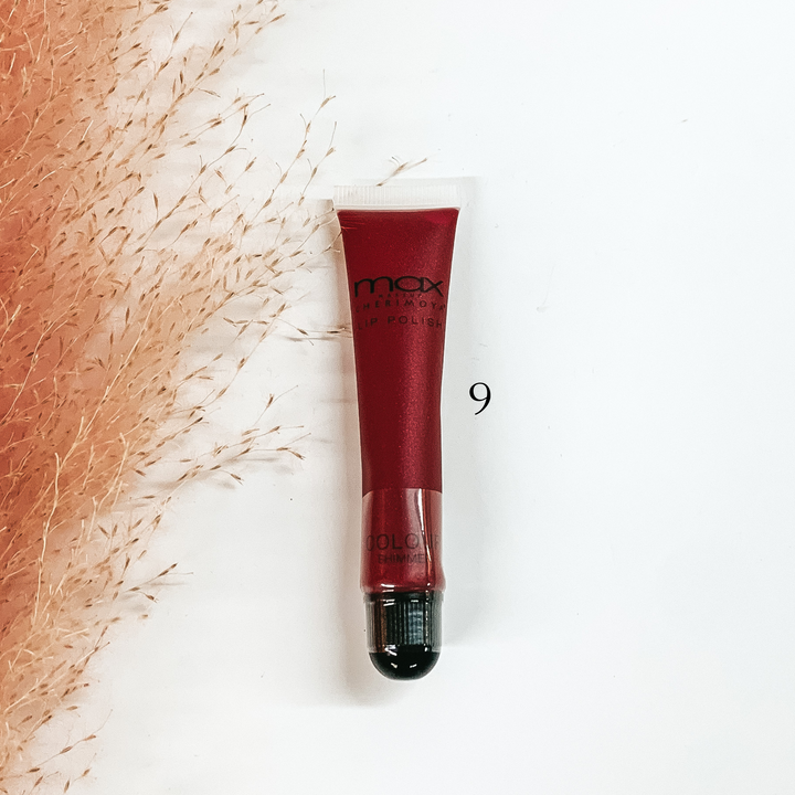 Buy 3 for $10 | Max Lip Polish in Shades of Red with Shimmer - Giddy Up Glamour Boutique