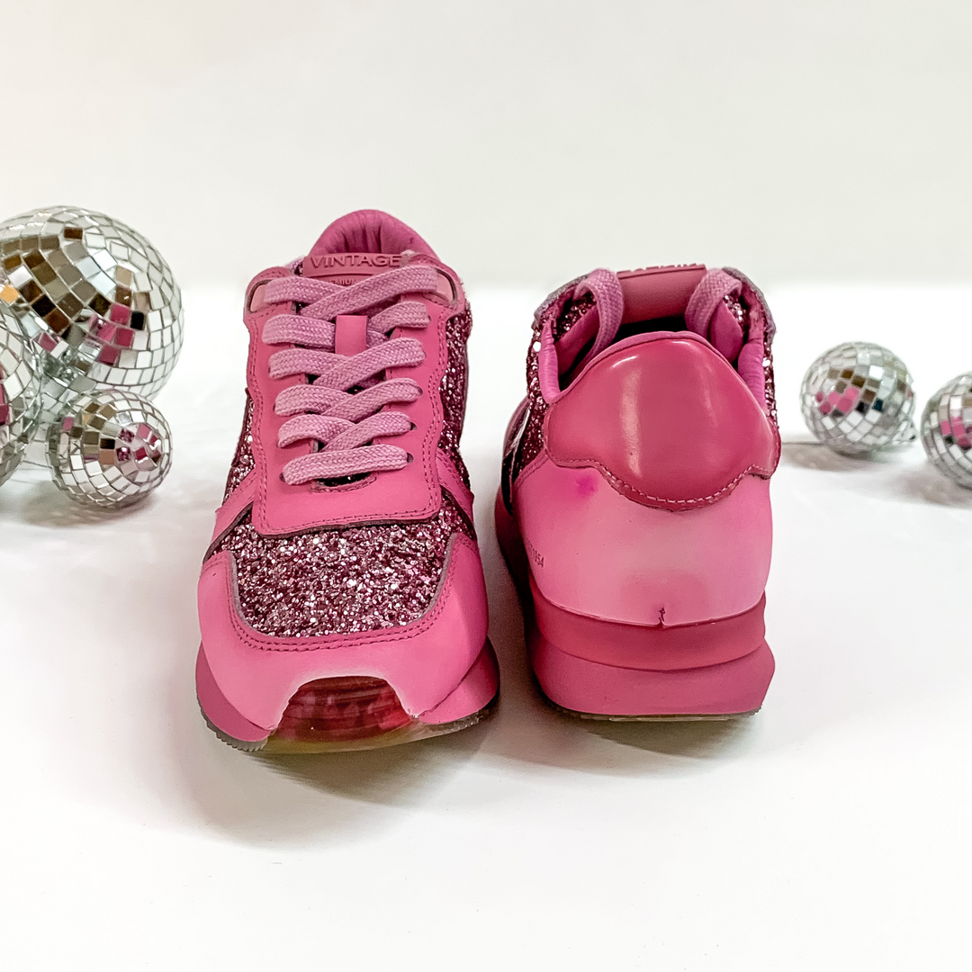 Vintage Havana | Splendid Dip Dye Glitter Sneakers in Wine - Giddy Up Glamour Boutique