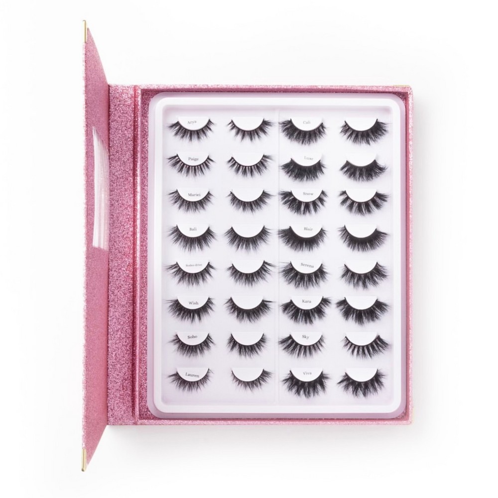 Reign Lashes | 16 Pair False Eyelash Book - Giddy Up Glamour Boutique