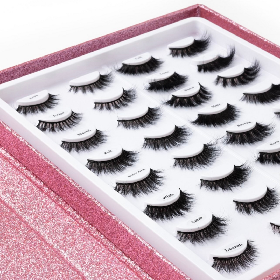 Reign Lashes | 16 Pair False Eyelash Book - Giddy Up Glamour Boutique