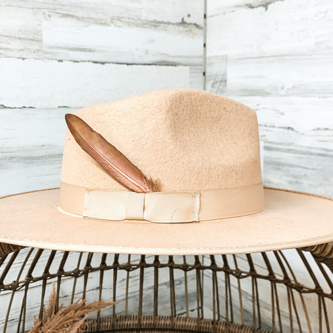 Small Gold Tone Feather - Giddy Up Glamour Boutique