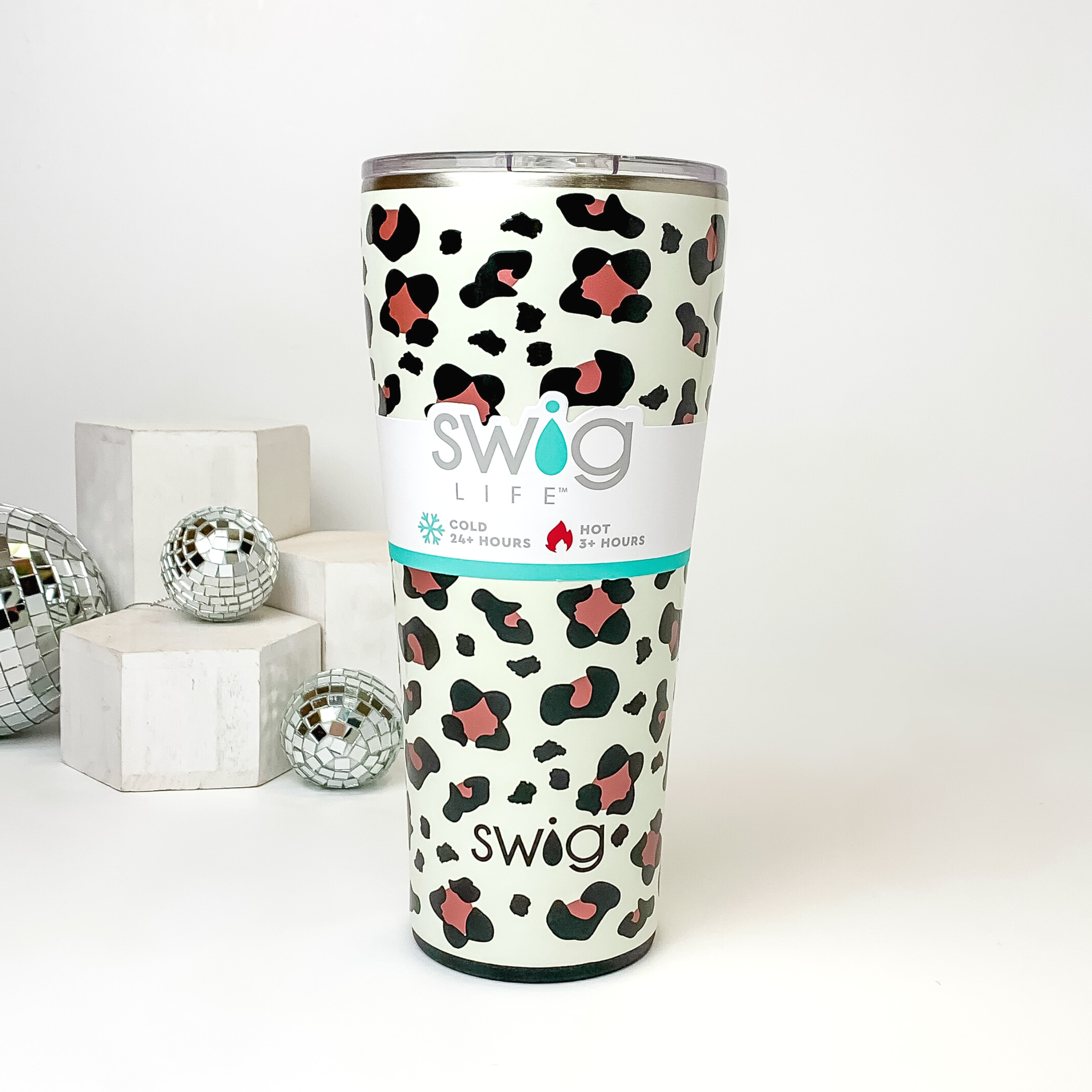 Swig | Luxy Leopard Print 32 oz Tumbler - Giddy Up Glamour Boutique