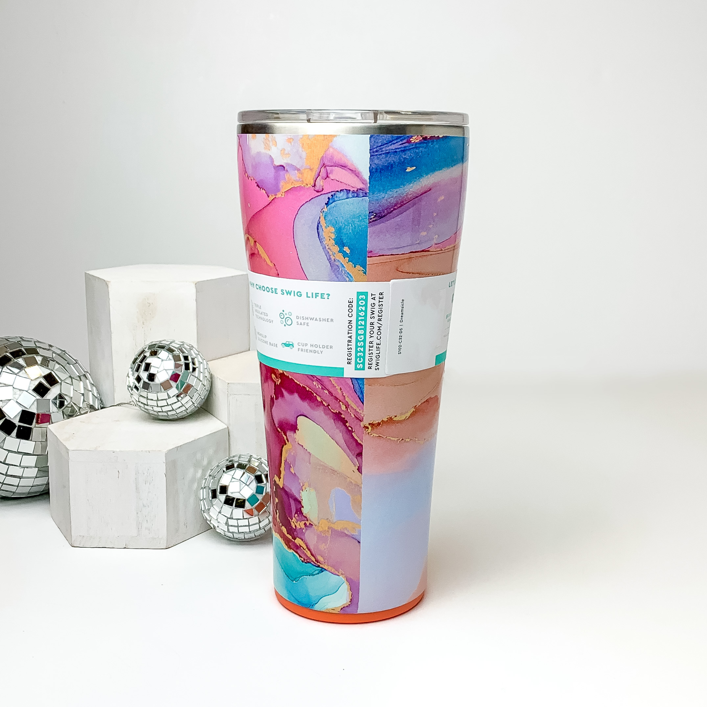 Online Exclusive | Swig | Dreamsicle 32 oz Tumbler - Giddy Up Glamour Boutique