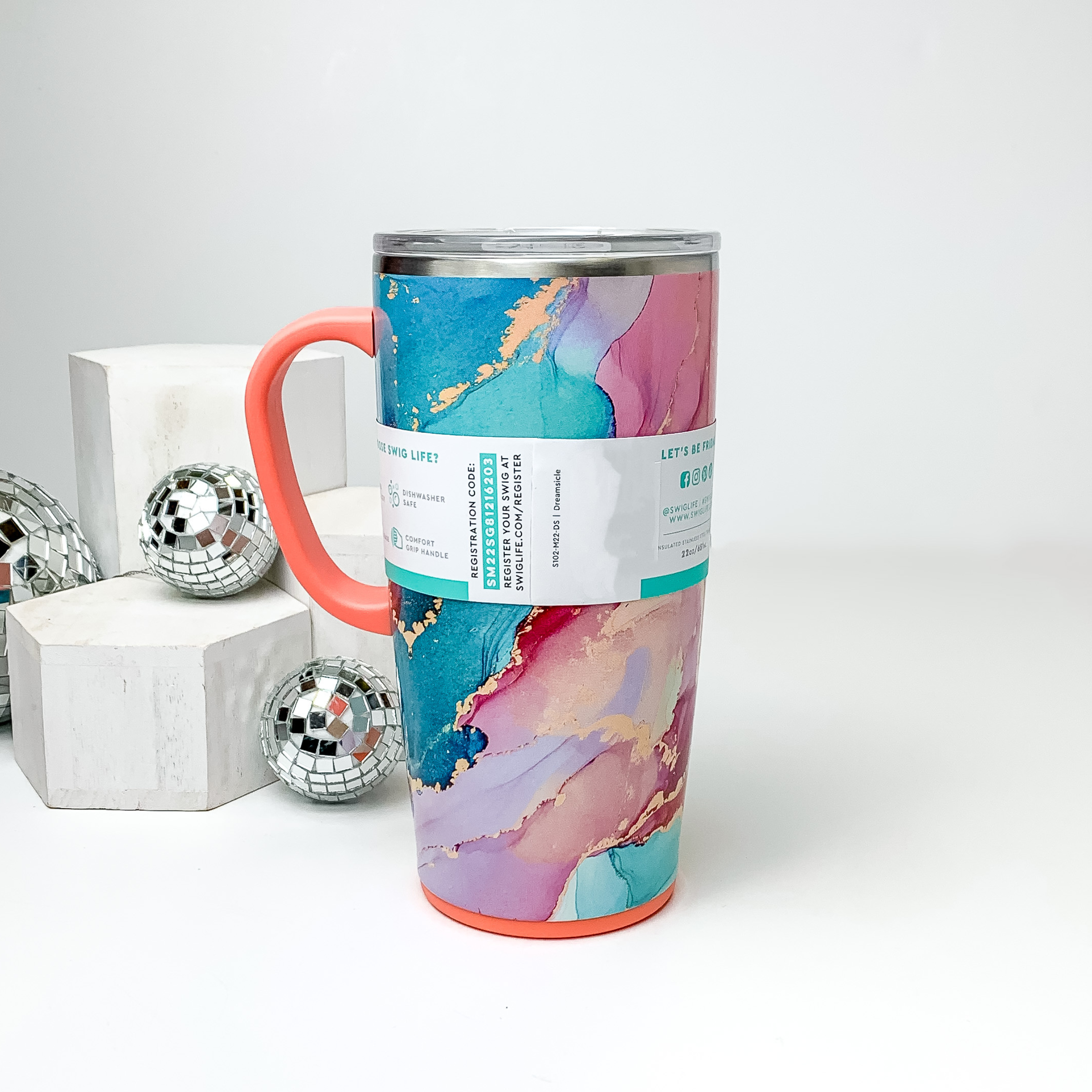 Online Exclusive | Swig | Dreamsicle 22 oz Travel Mug - Giddy Up Glamour Boutique