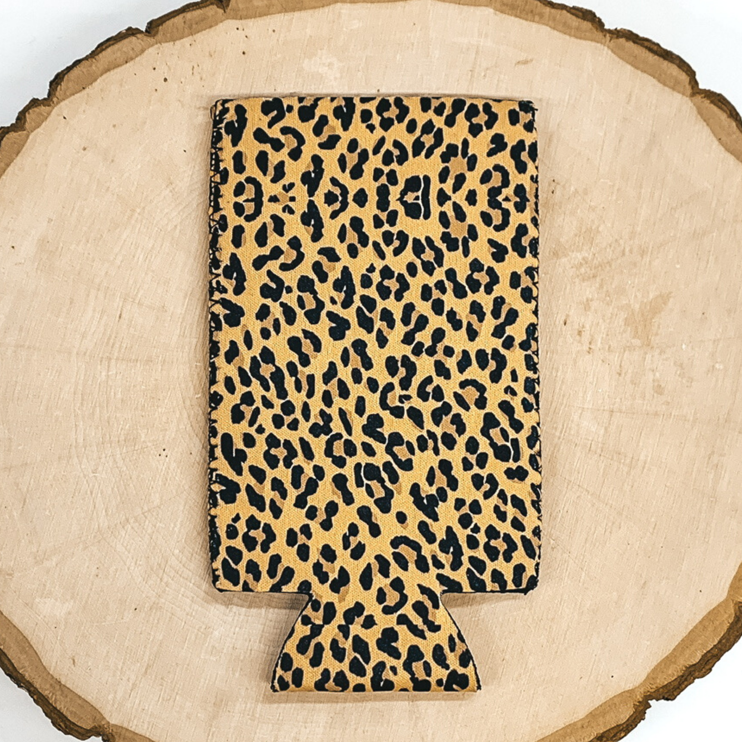 Leopard Slim Can Koozie - Giddy Up Glamour Boutique