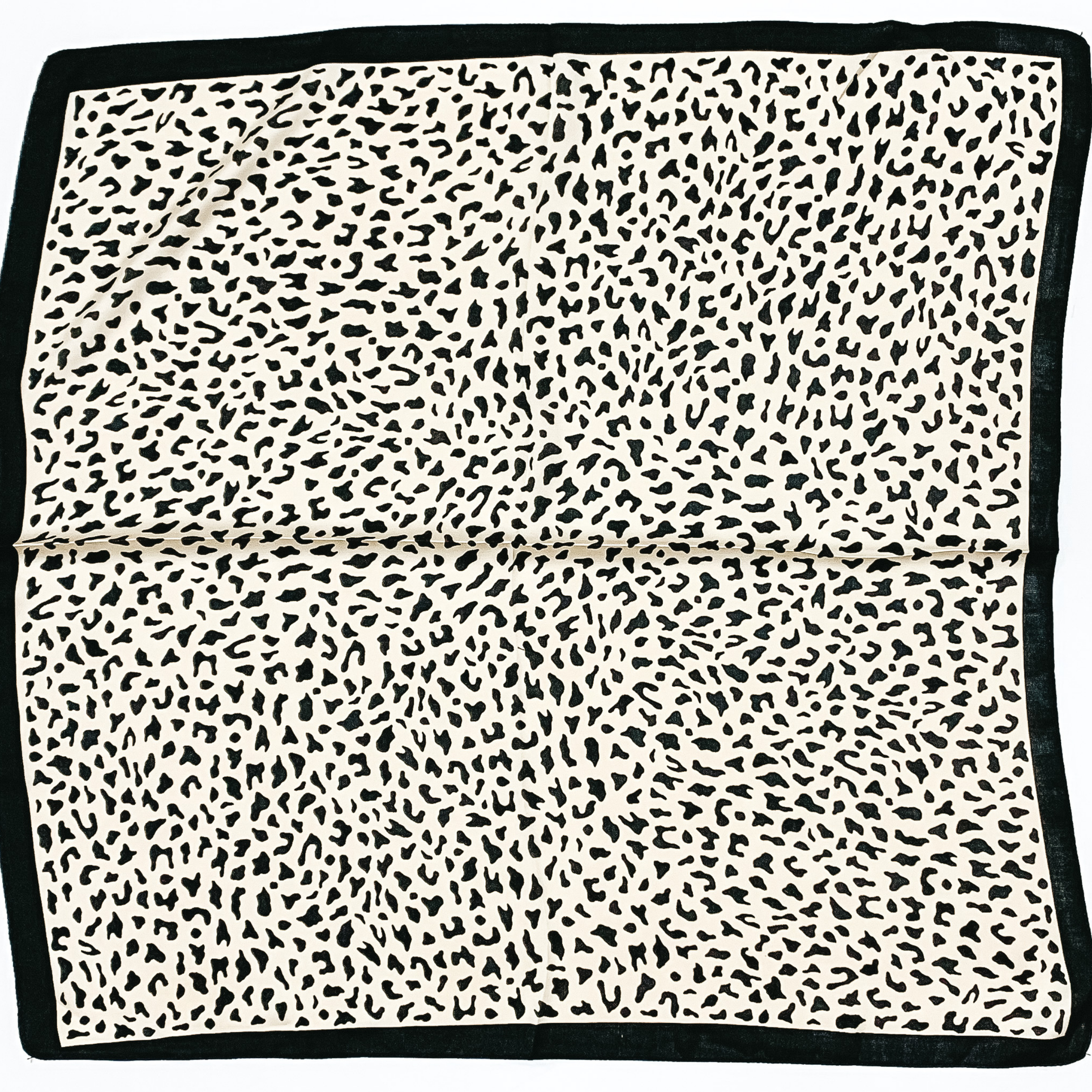 Cheetah Print Scarf in Ivory and Black - Giddy Up Glamour Boutique