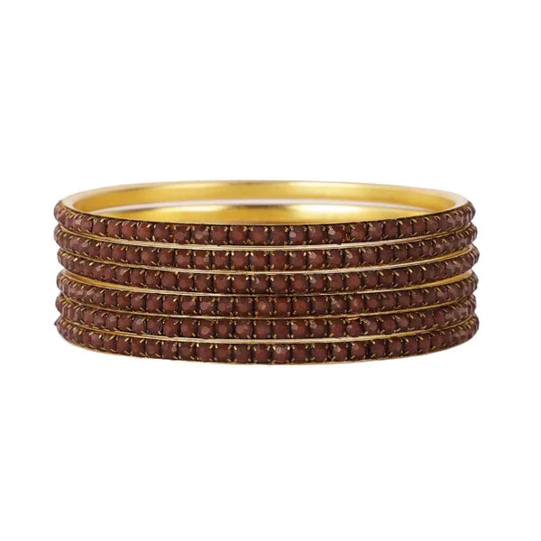 BuDhaGirl | Set of Six | Devi Bangles in Tabac - Giddy Up Glamour Boutique