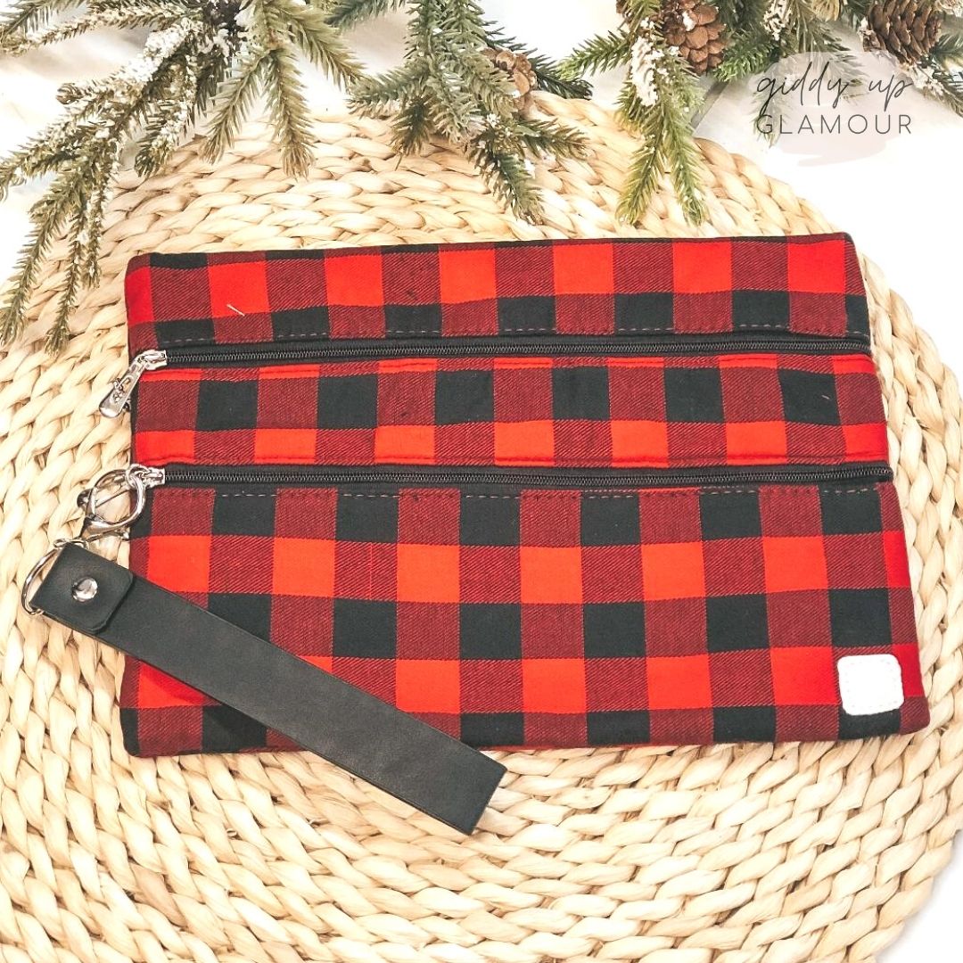 Plaid Promises | The Versi Two Pouch Bag in Buffalo Plaid - Giddy Up Glamour Boutique