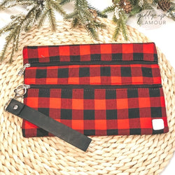 Plaid Promises | The Versi Two Pouch Bag in Buffalo Plaid