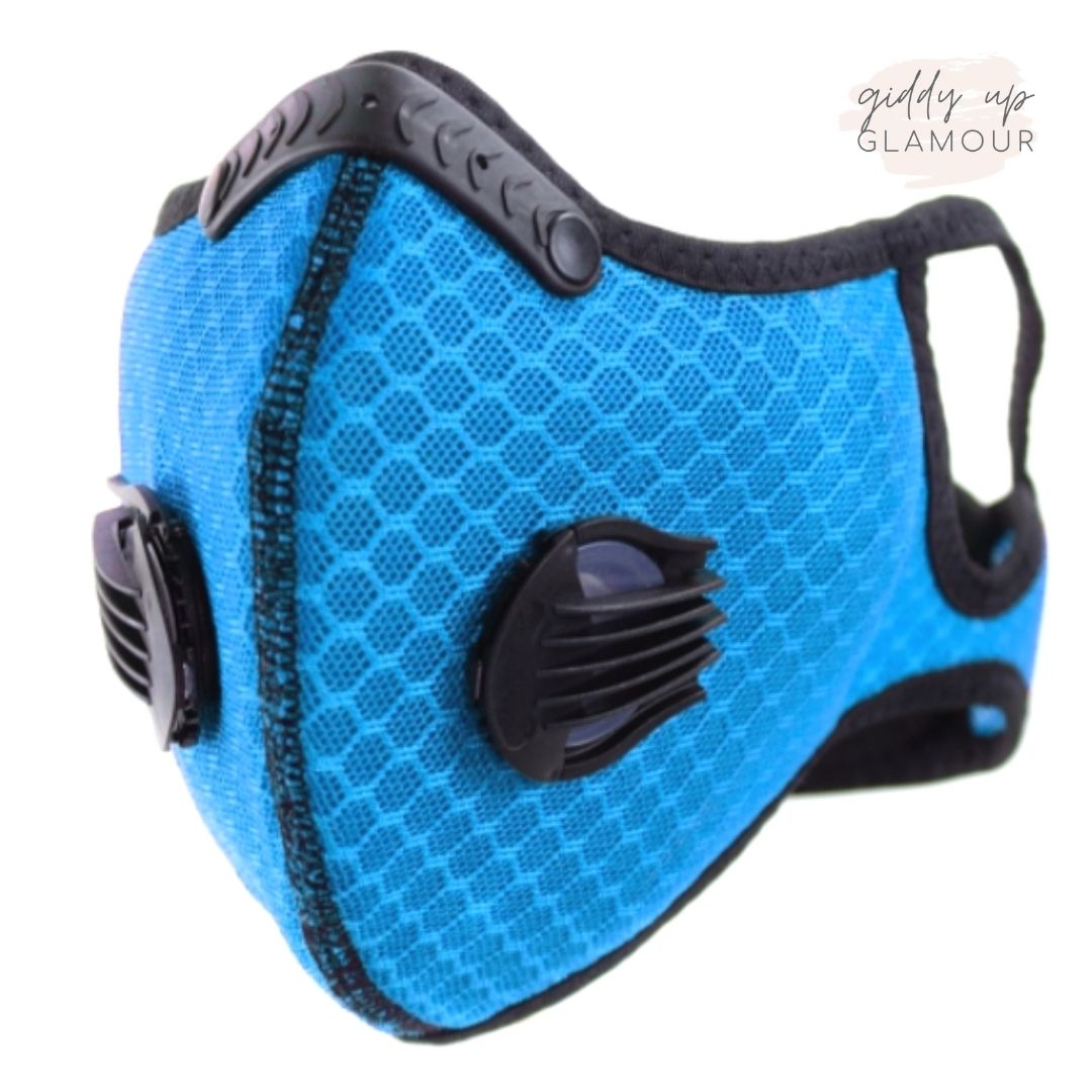 Get Active Mesh Sports Face Covering in Turquoise