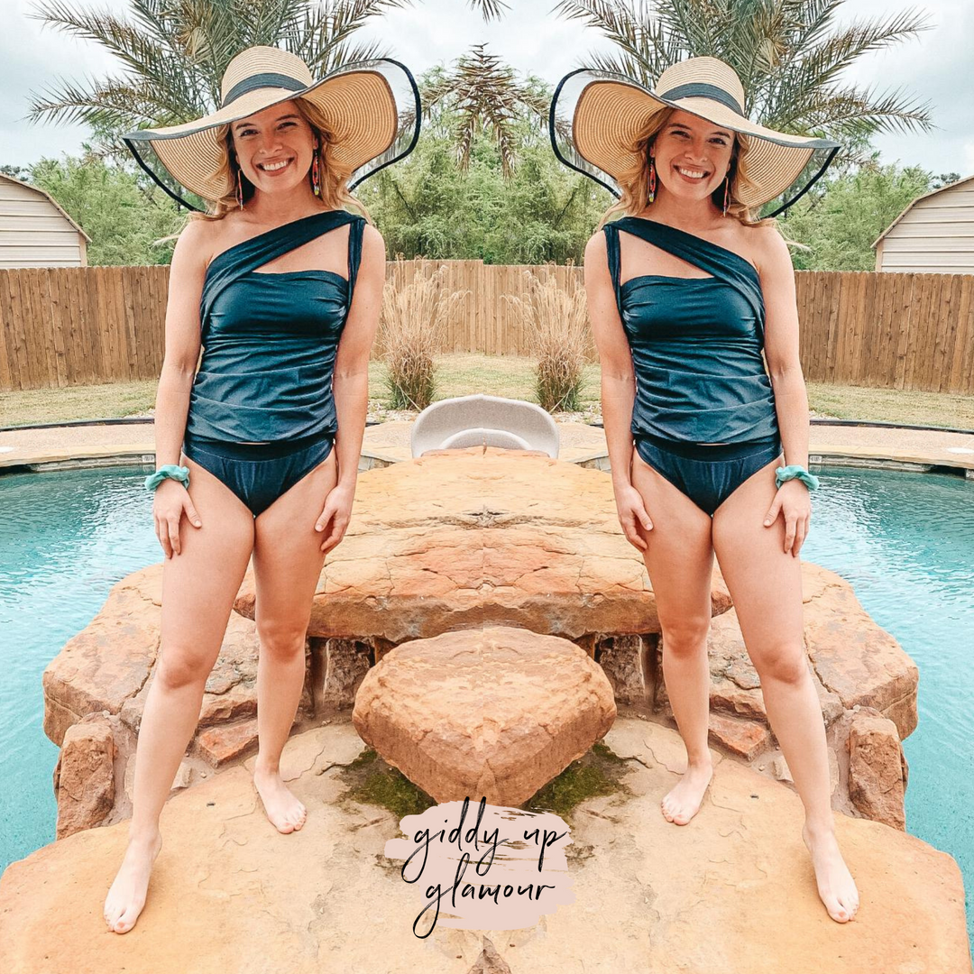 Keep Splashing Tankini Bottoms in Black - Giddy Up Glamour Boutique