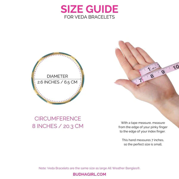 BuDhaGirl | Set of Six | Veda Bangles in Turquoise - Giddy Up Glamour Boutique