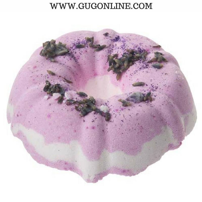Bundt Cake Bath Bomb - Lavender Pomegranate - Giddy Up Glamour Boutique