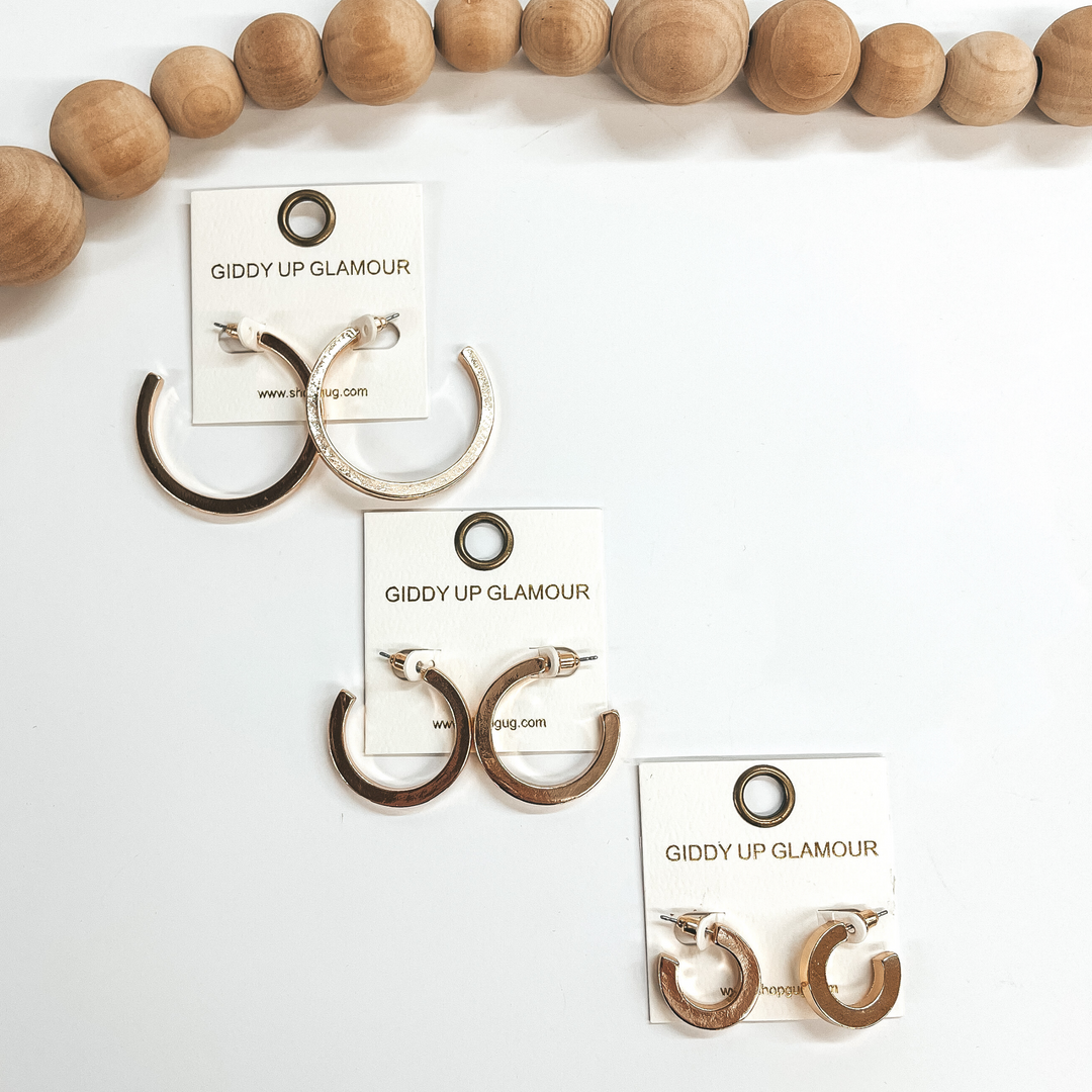 Almost Ready 1 Inch Hoops in Gold - Giddy Up Glamour Boutique