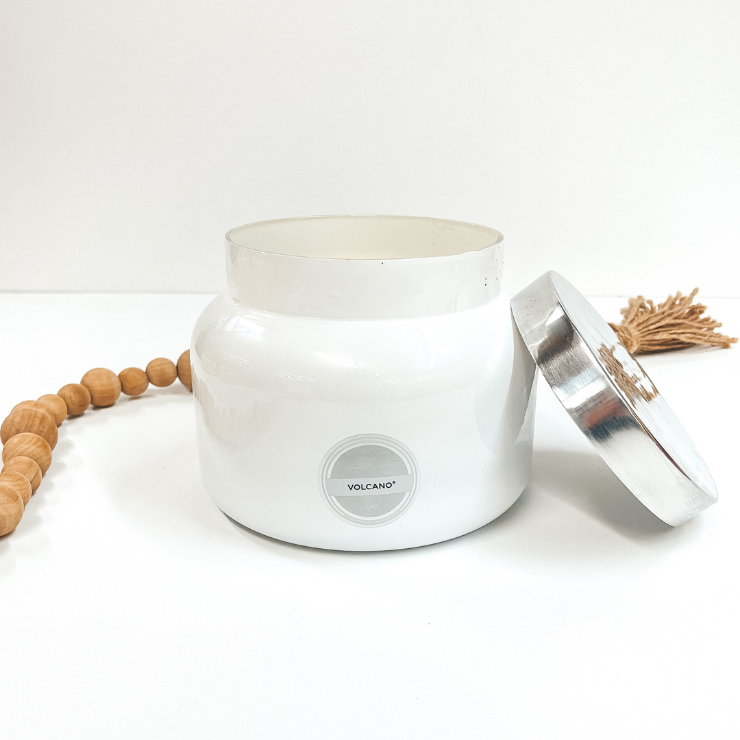 Capri Blue | 48 oz. Jumbo Jar Candle in White | Volcano - Giddy Up Glamour Boutique