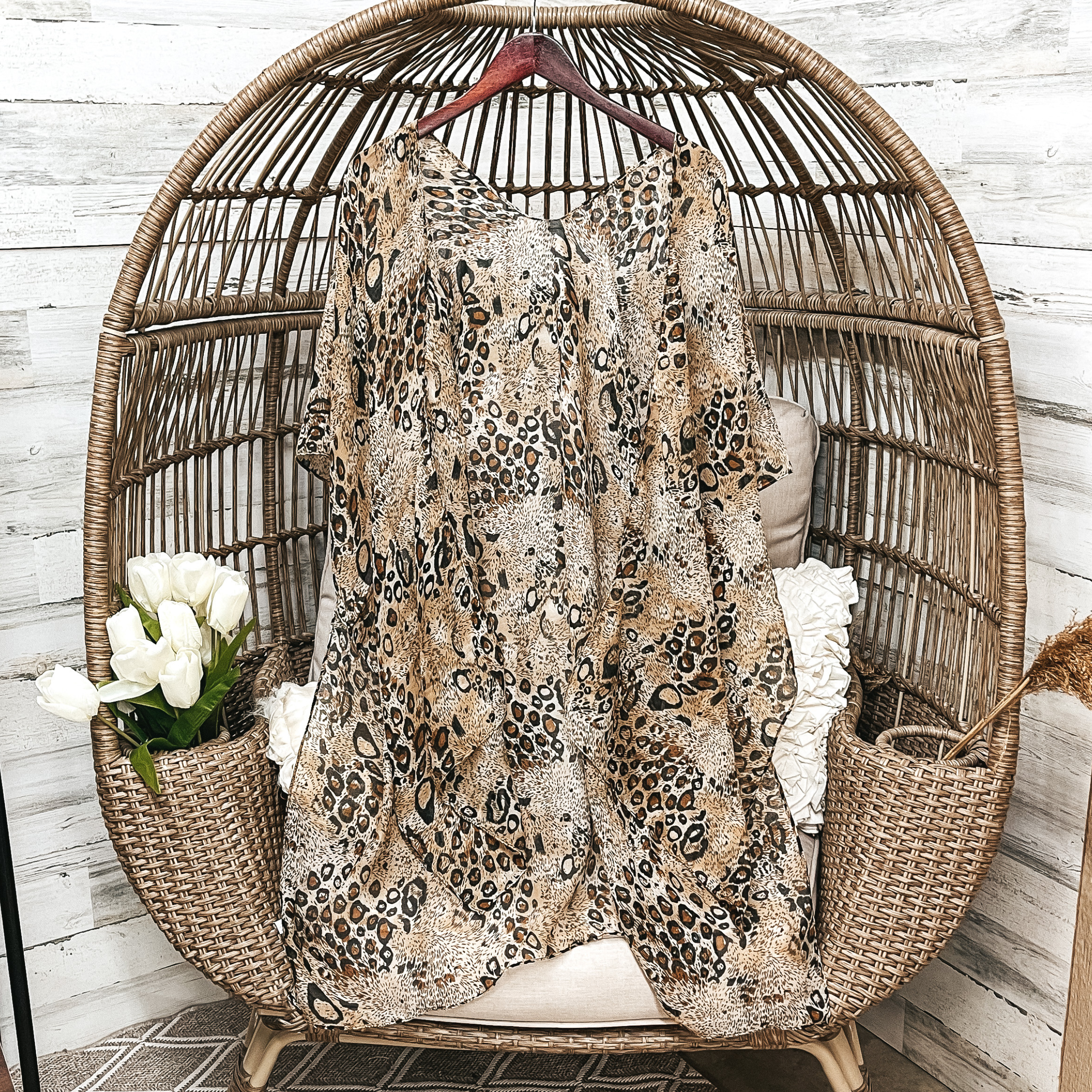 Can't Stop Won't Stop Sheer Leopard Kimono - Giddy Up Glamour Boutique