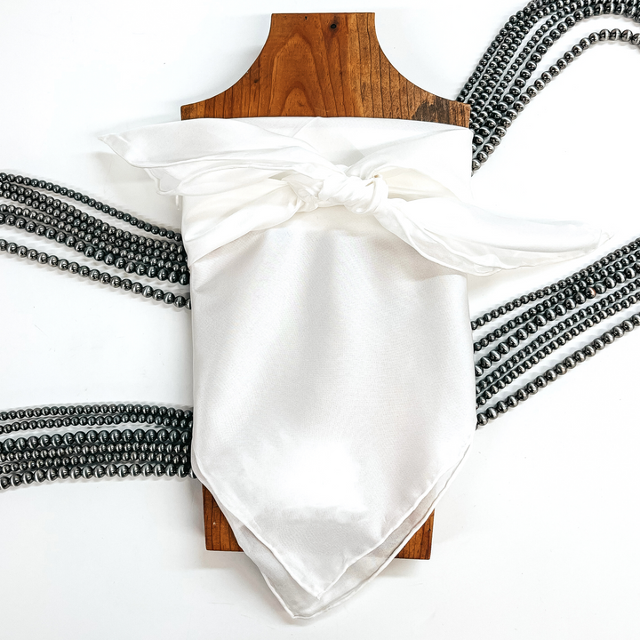 Wild Rag White White Silk Scarf – Giddy Up Glamour Boutique