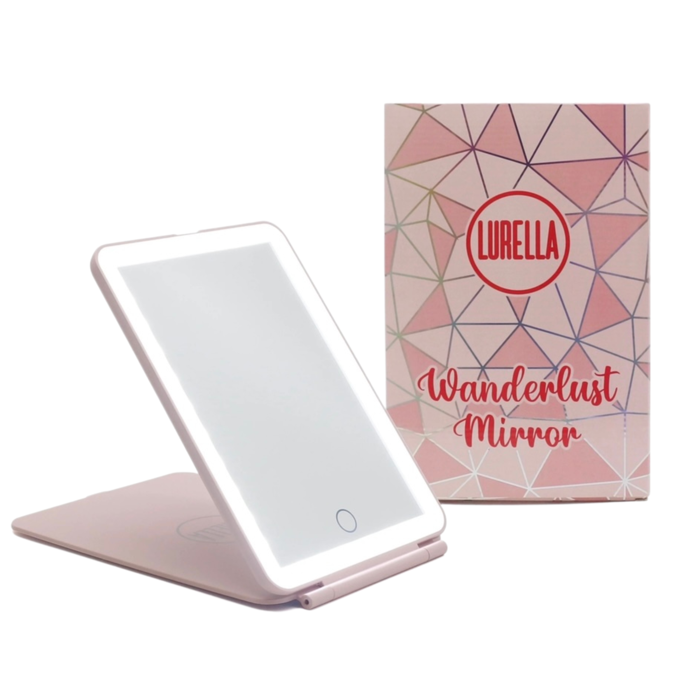 LED Mini Wanderlust Mirror in Light Pink - Giddy Up Glamour Boutique