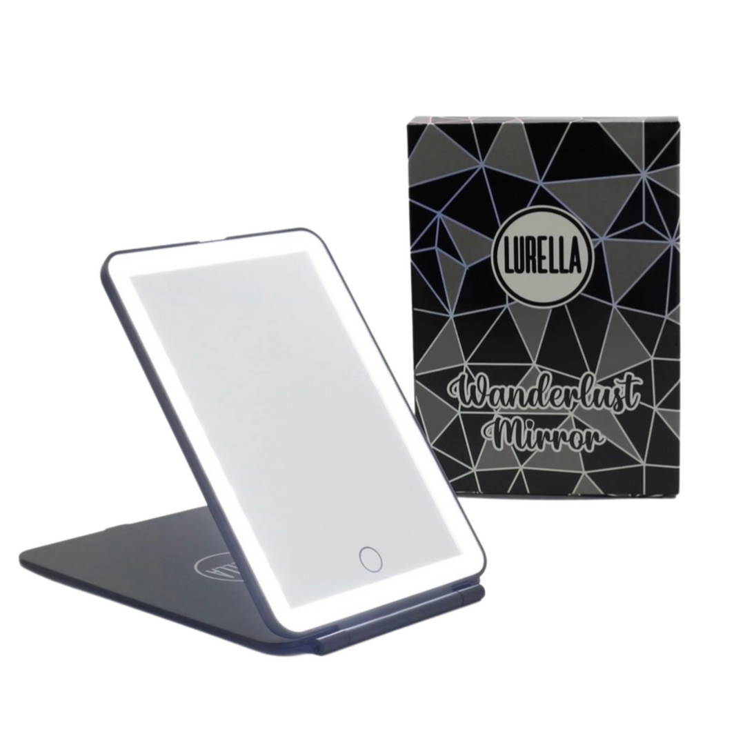 LED Mini Wanderlust Mirror in Black - Giddy Up Glamour Boutique