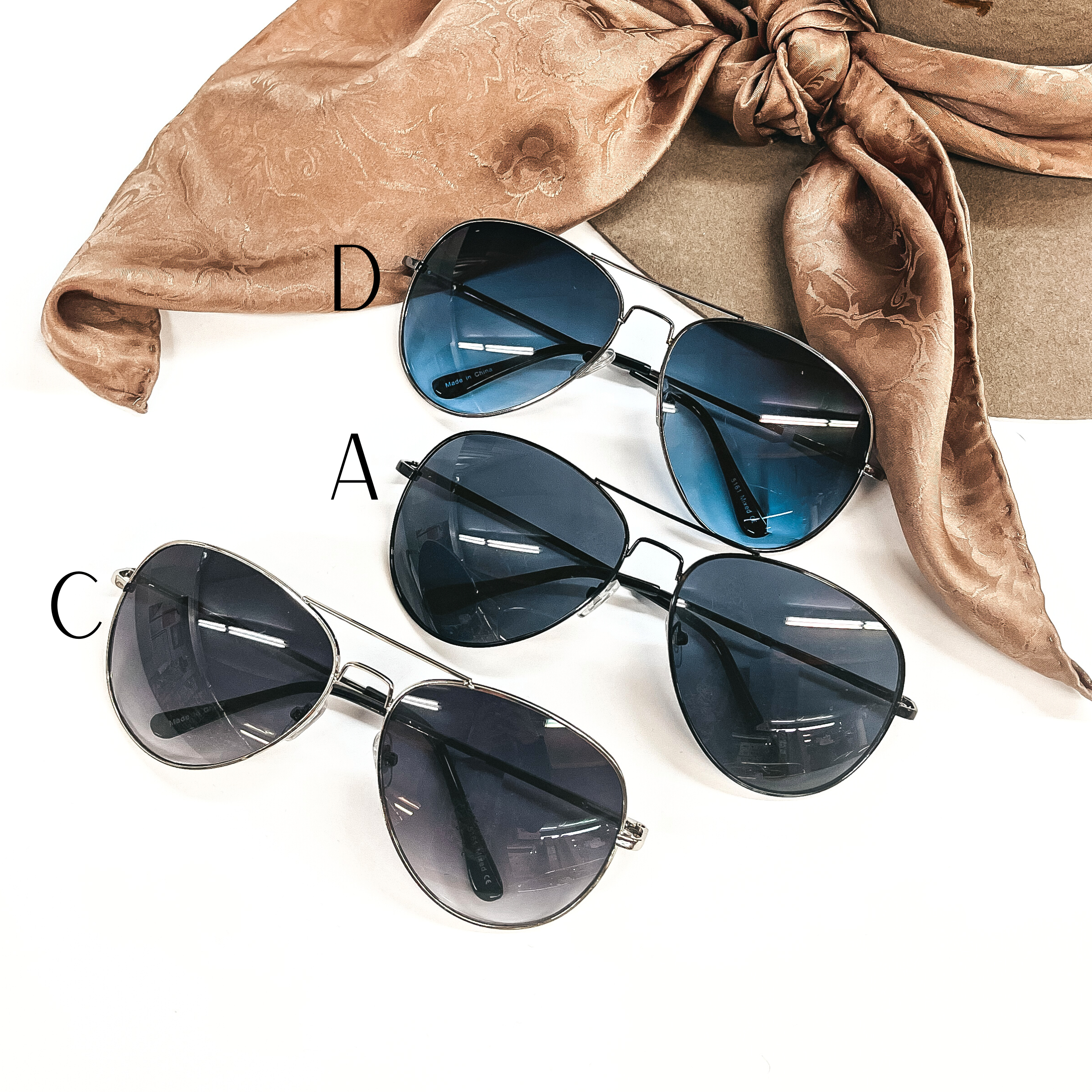 Danger Zone Aviator Style Sunglasses in Various Styles - Giddy Up Glamour Boutique