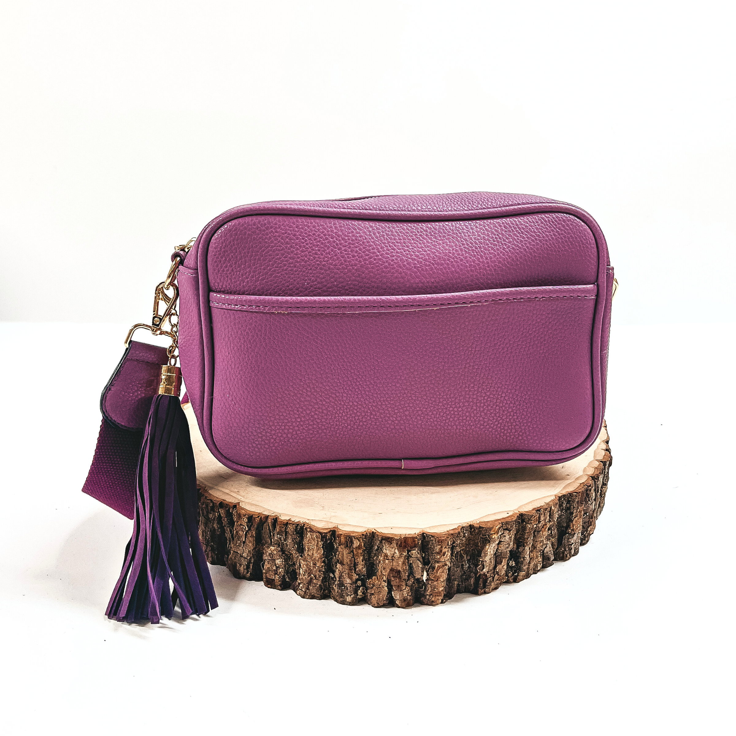 Lovin' Life Small Rectangle Crossbody Purse in Purple - Giddy Up Glamour Boutique