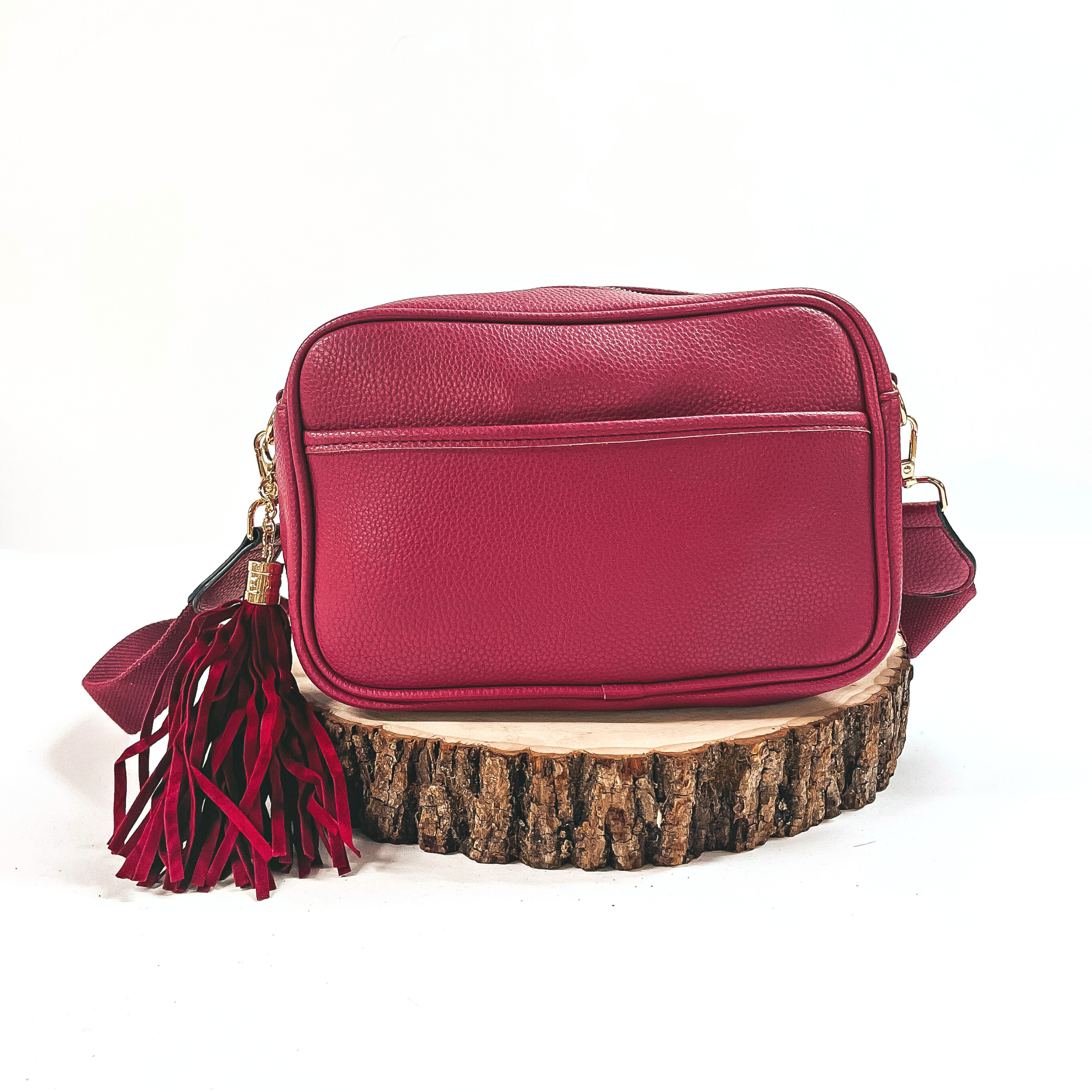 Lovin' Life Small Rectangle Crossbody Purse in Mulberry - Giddy Up Glamour Boutique