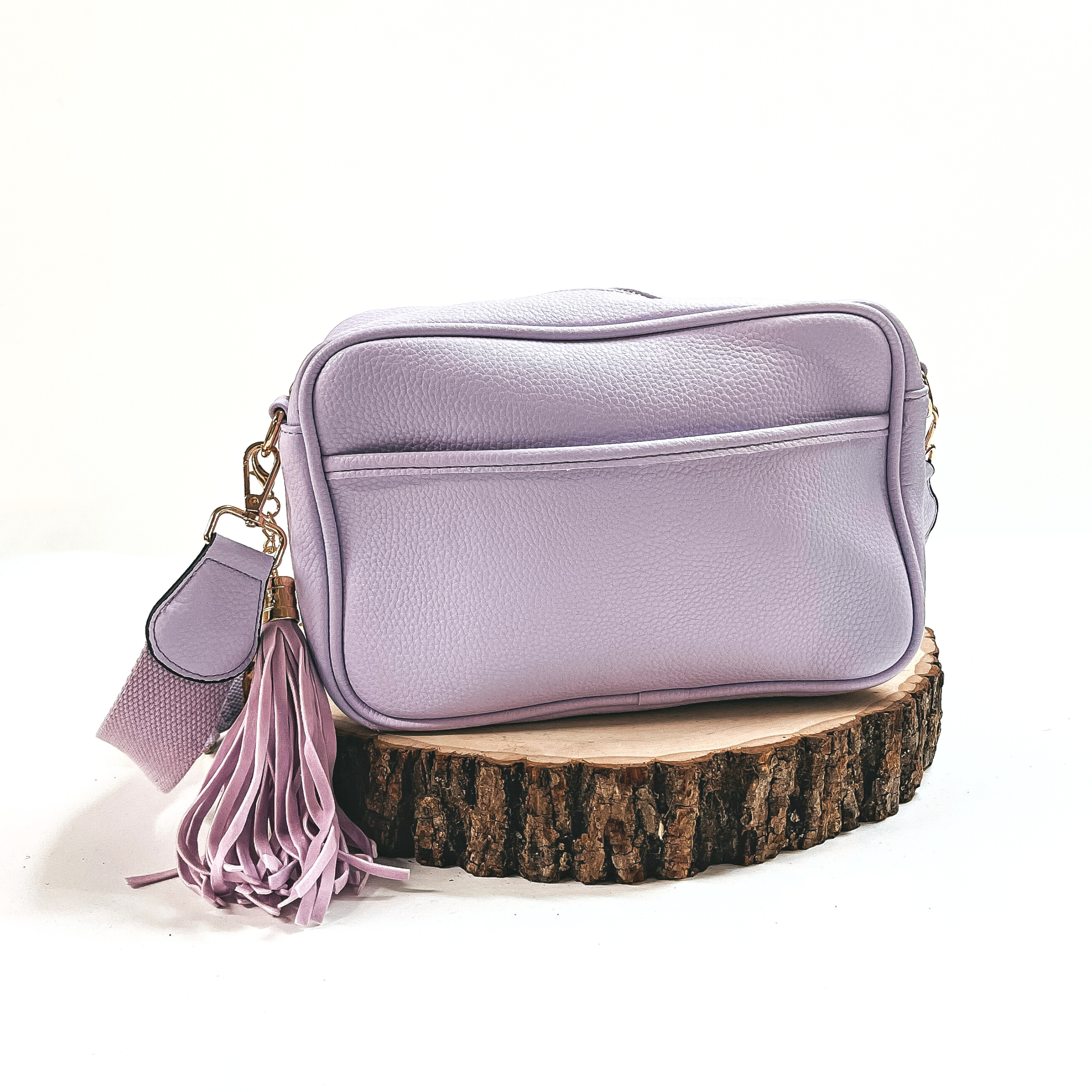 Lovin' Life Small Rectangle Crossbody Purse in Light Purple - Giddy Up Glamour Boutique