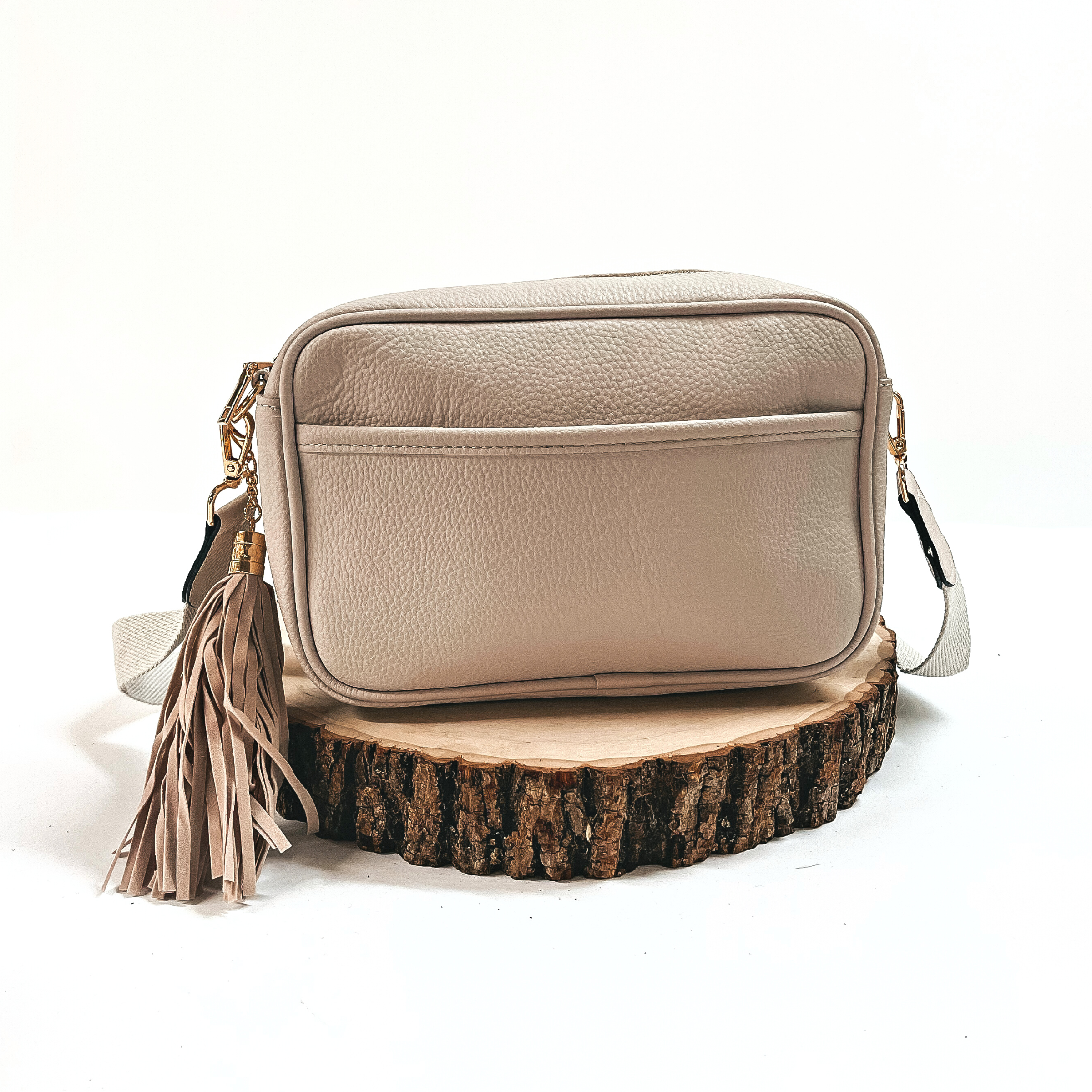 Lovin' Life Small Rectangle Crossbody Purse in Nude - Giddy Up Glamour Boutique