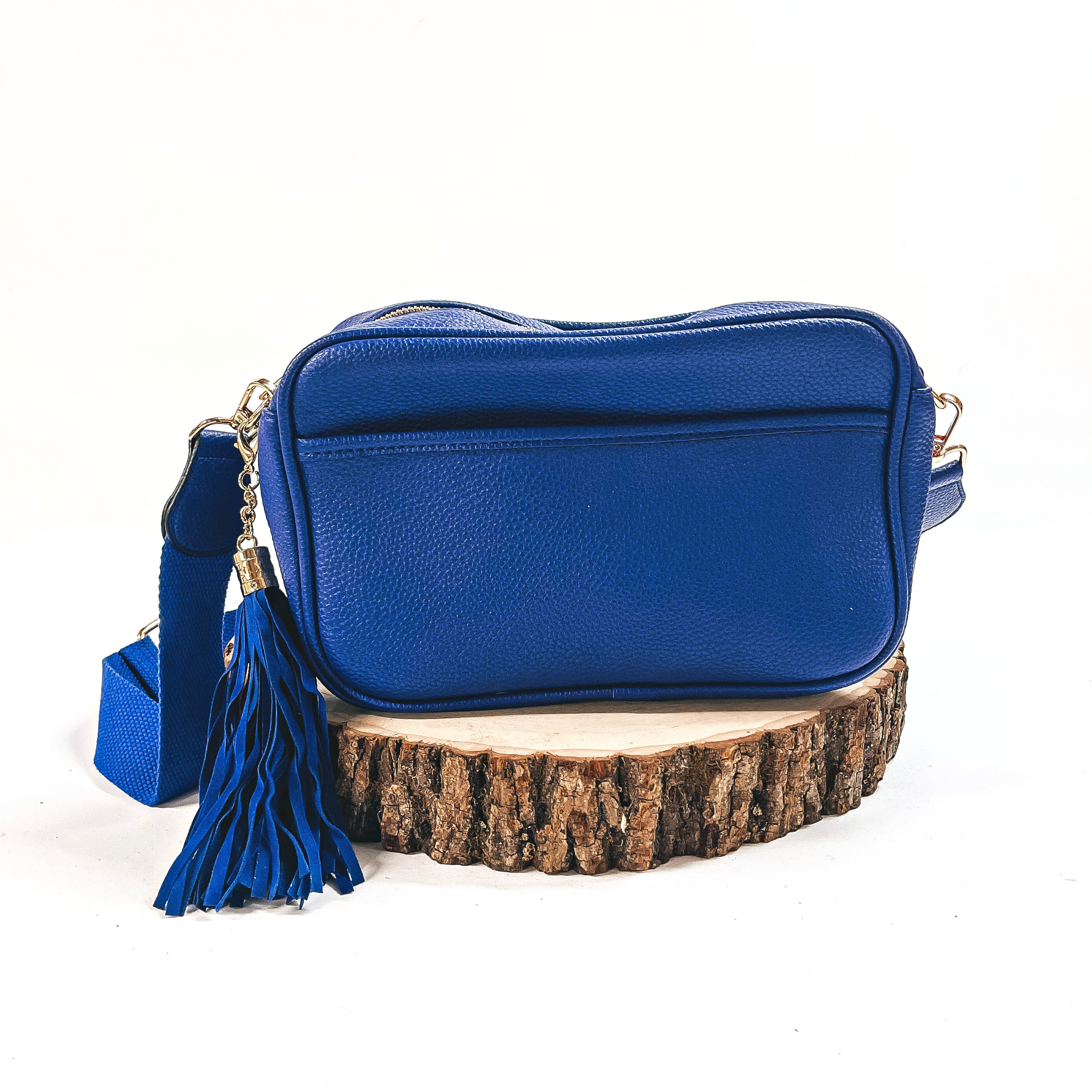 Lovin' Life Small Rectangle Crossbody Purse in Royal Blue - Giddy Up Glamour Boutique