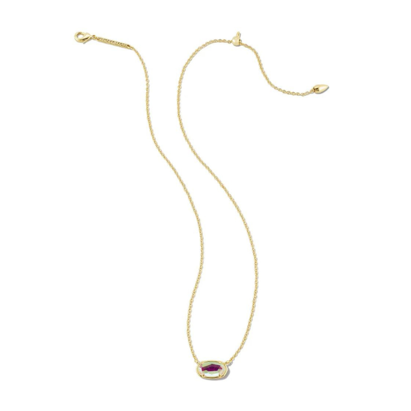 Kendra Scott | Grayson Gold Pendant Necklace in Dichroic Glass - Giddy Up Glamour Boutique