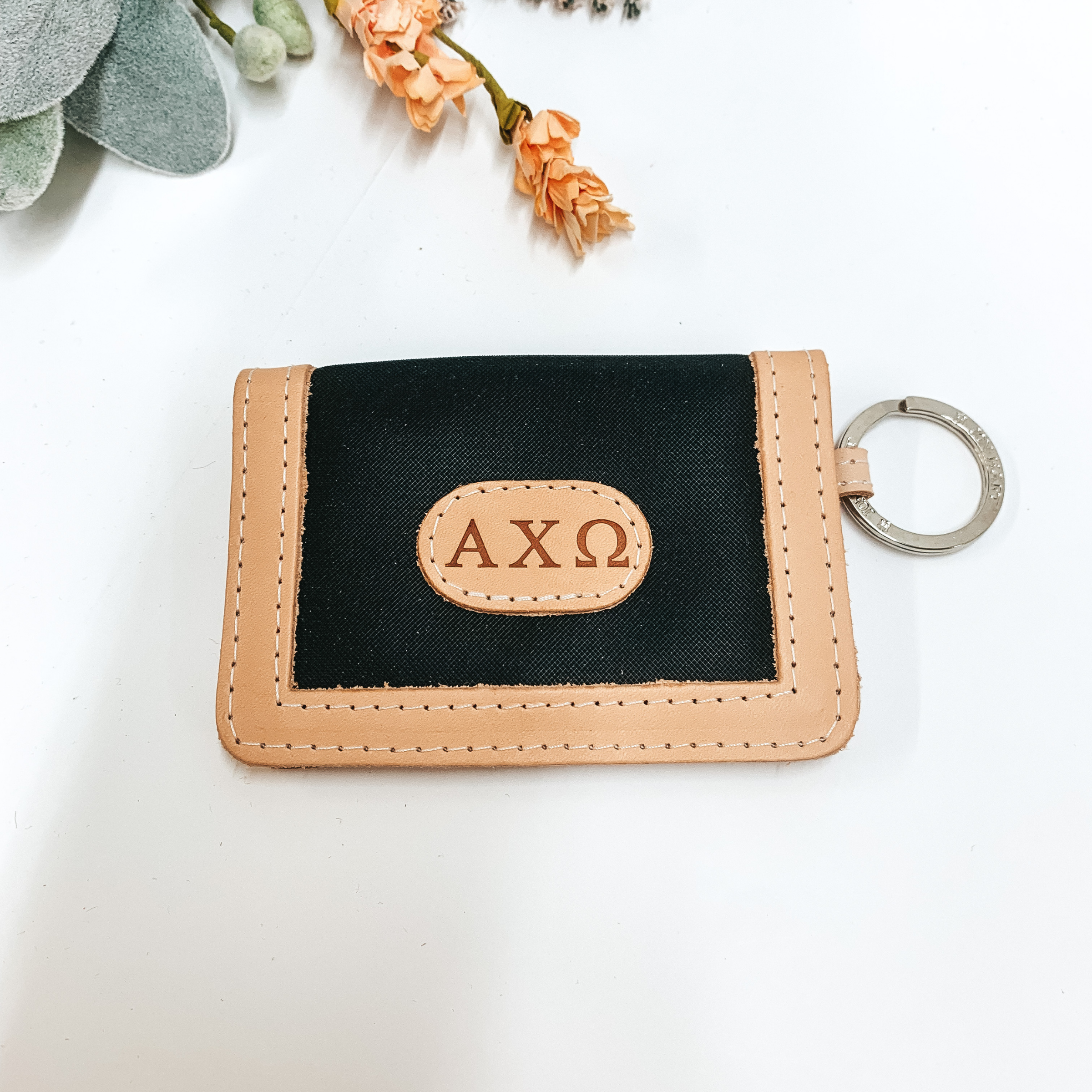 Jon Hart | ID Wallet in Black with AXO Hot Stamp - Giddy Up Glamour Boutique