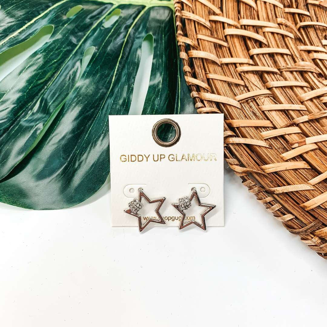 Star Stud Earrings in Silver - Giddy Up Glamour Boutique