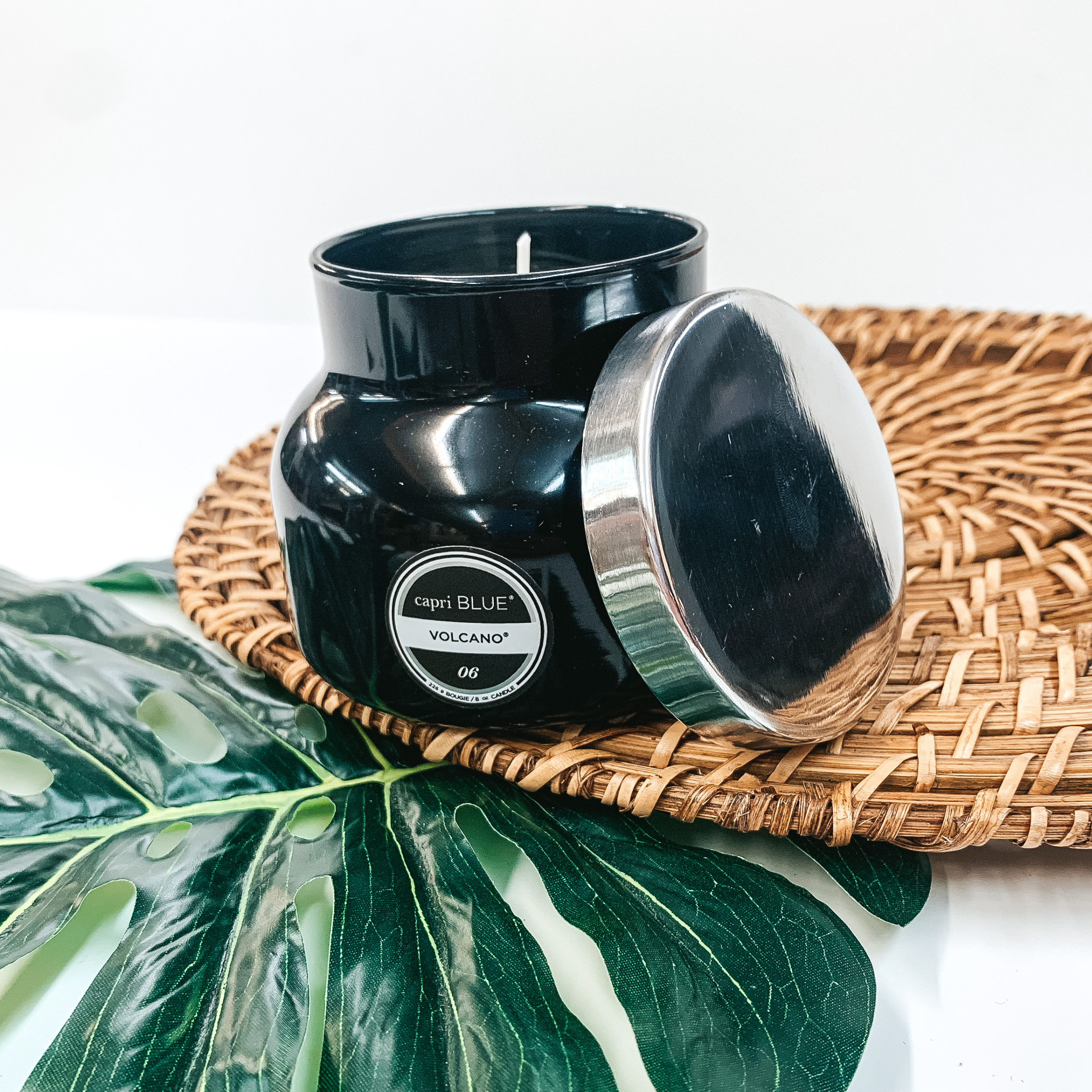 Capri Blue | 8 oz. Petite Jar Candle in Black | Volcano - Giddy Up Glamour Boutique