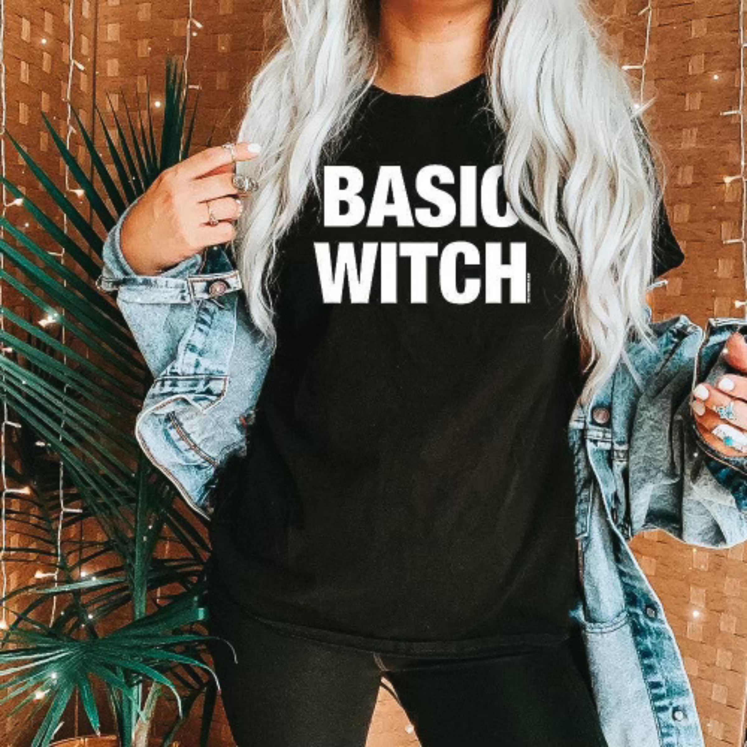 Online Exclusive | Basic Witch Short Sleeve Halloween Graphic Tee in Black - Giddy Up Glamour Boutique