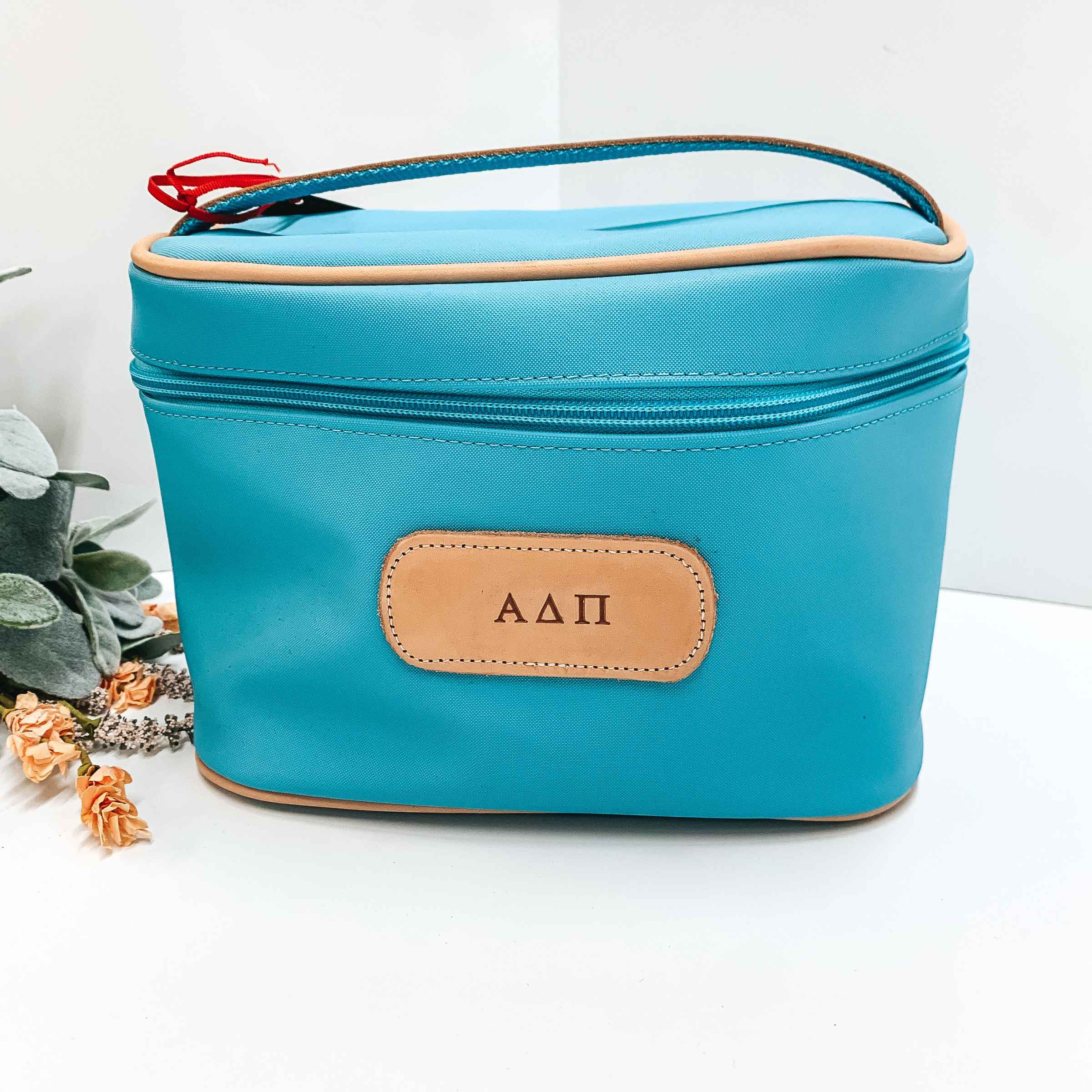 Jon Hart | Makeup Case in Ocean Blue with ADPi Hot Stamp - Giddy Up Glamour Boutique