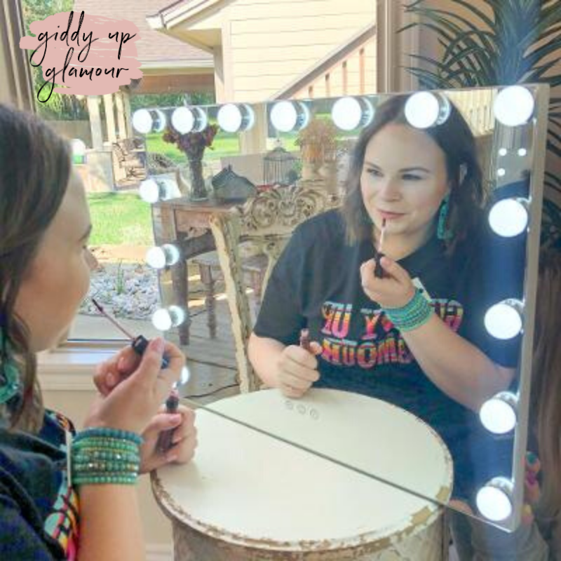 Mirror, Mirror On The Wall Lighted Vanity Mirror - Giddy Up Glamour Boutique
