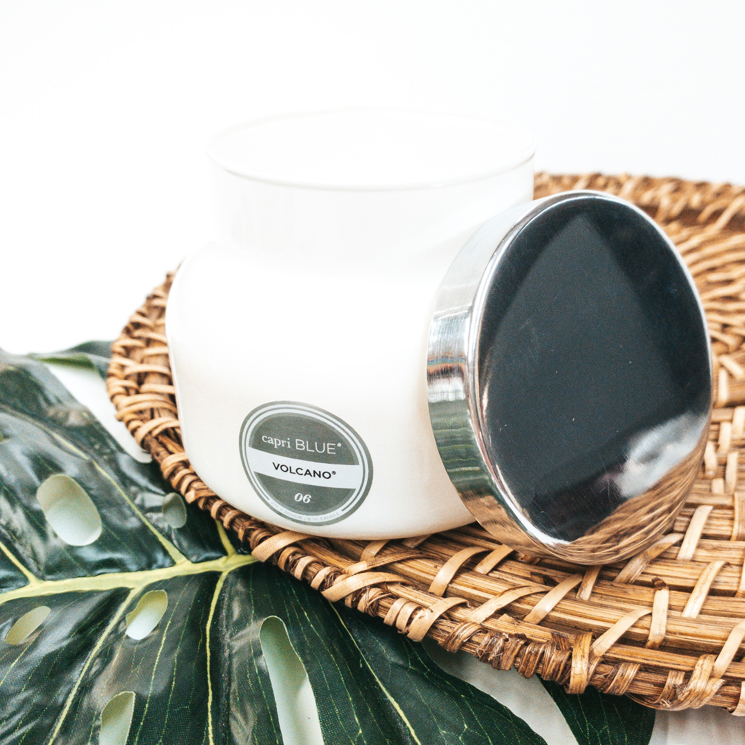 Capri Blue | 8 oz. Petite Jar Candle in White | Volcano - Giddy Up Glamour Boutique