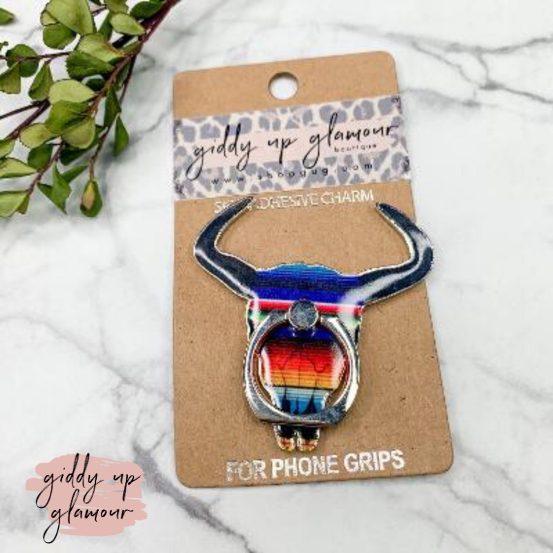 Steer Head Phone Ring - Giddy Up Glamour Boutique